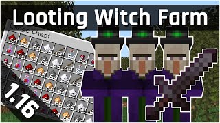 Looting Witch Farm Tutorial | Minecraft 1.16/1.17 (Java Edition)