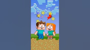Steve and Alex Mood Animation 💕 Minecraft animation meme #shorts