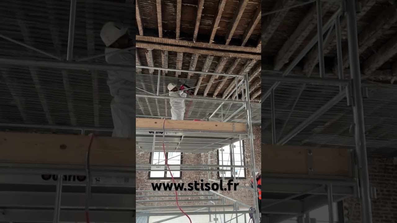 NERGALTO support d'accroche  pour flocage projeté.