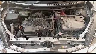 Toyota Aqua. Engine number, chassis number and chassis plate location