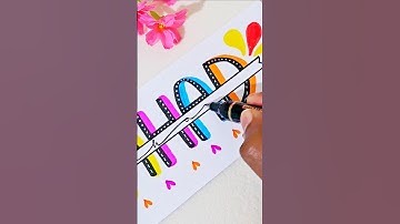 ✨🥰Beautiful Name lettering Idea #shorts #calligraphy #nameart #drawing