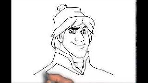 How to draw Kristoff from Frozen step by step easy drawing tutorial