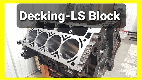 Engine Machining - Decking an LS Engine Block | Strom Vulcan 85B