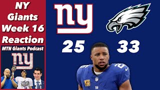 NY Giants Week 16 Reaction | Devito Magic Over, Caleb Conspiracies, And Eagles Fraudulent? by MikeTooNice  2,096 views 4 months ago 32 minutes