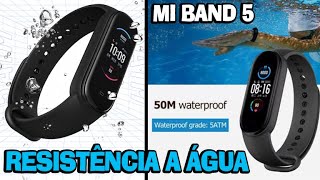 mi band 5 água salgada