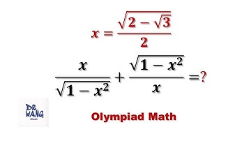 How to evaluate radical expression if x is nested radical? | Olympiad Math