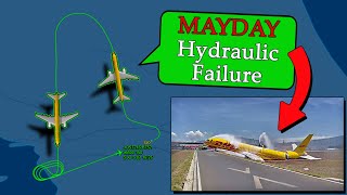 DHL Boeing B757 suffers RUNWAY EXCURSION | Empennage Broke Apart