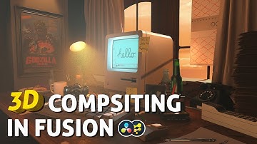 COMP101 การทำ 3D Compositing AOV Passes ใน Fusion / Davinci Resolve