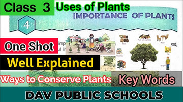 DAV class 3 Science Chapter 4 Importance of Plants