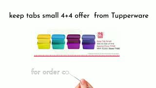 Tupperware keep tab small