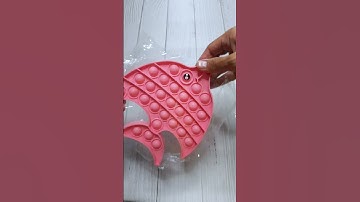ASMR unboxing pop it 🐠💗 #popit #satisfying #fidgettoys #stressrelief #asmr #asmrsounds #shorts