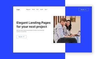 Responsive Hero Section Landing Page Using HTML CSS JavaScript | Responsive Web Design