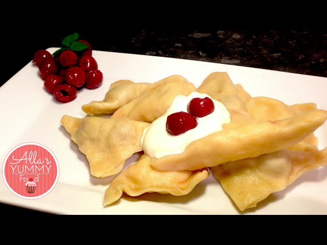 How to Make Vareniki, Vareniki/Pierogi Recipe - Домашние вареники с вишней