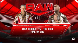 Wwe 2K24 Rock Acknowledge The Cody Rhodes In Raw Scar Playz