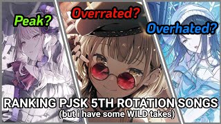 Ranking 5th Rotation Songs but I Have WILD Takes..