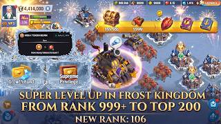 SUPER LEVEL UP IN FROST KINGDOM MERGE + SLG GAME | FROM RANK 999+ to TOP 200 IN LESS THAN A WEEK! screenshot 2
