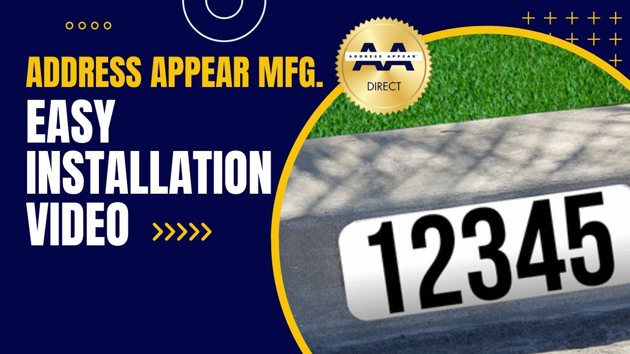 Address Sign Installation Video