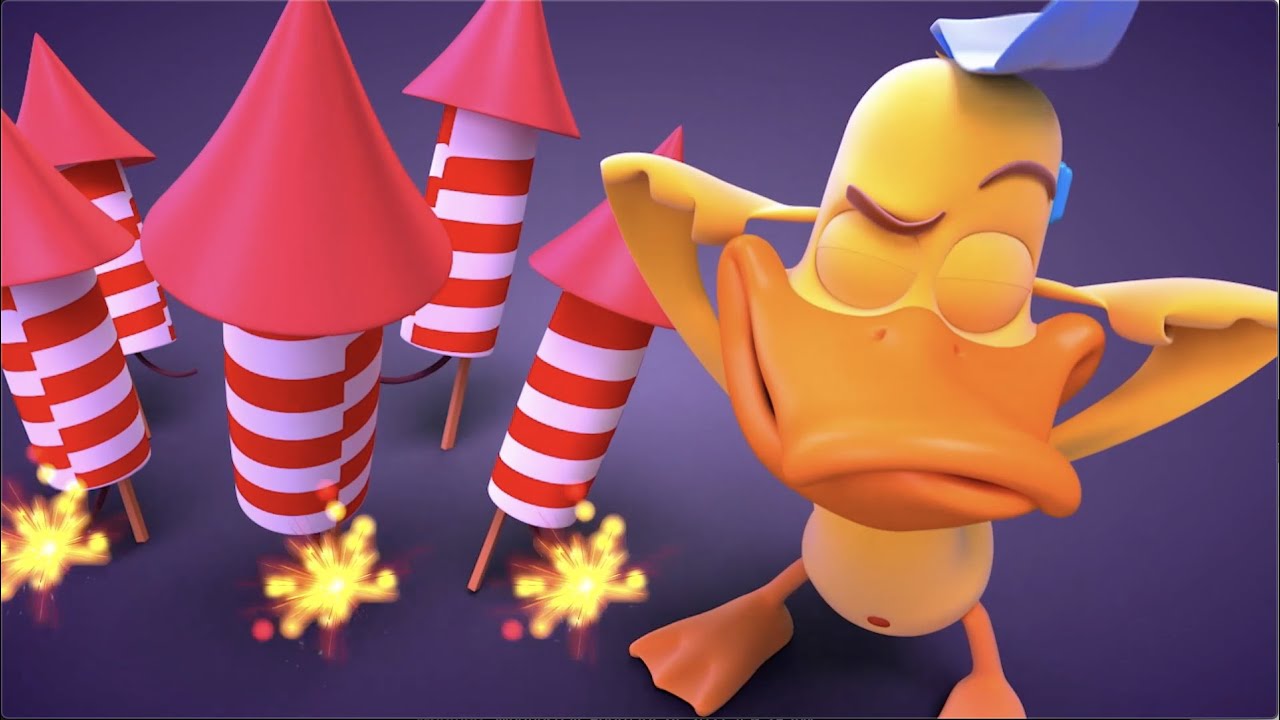 Paperotti in 'FIREWORKER' - The Silly Funny Duck - Animated Short - YouTube