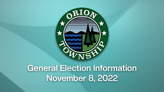 General Election Information - November 8, 2022