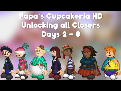 Papa's Hot Doggeria HD: Unlocking All Closers (Days 2 - 8) 