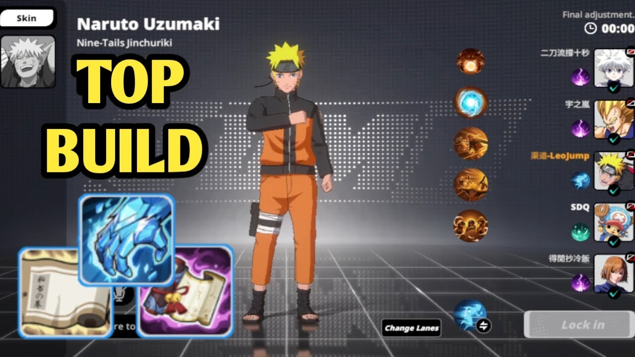 Naruto Uzumaki Nine-Tails Jinchuriki Build - Jump Assemble MOBA