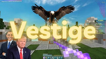 Hacking on BlocksMC with the BEST FREE hacked client (Vestige) | New Config