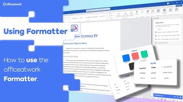 How to use Styles using the Formatter | officeatwork Formatter