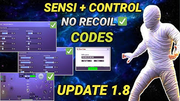 New Update 1.8.0 !! Best Sensitivity CODE + Control Setting PUBG MOBILE | BGMI 1.8 Op Sensitivity
