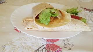 chicken wrapسندويش سهل التحضير و بمقادير جد بسيطة