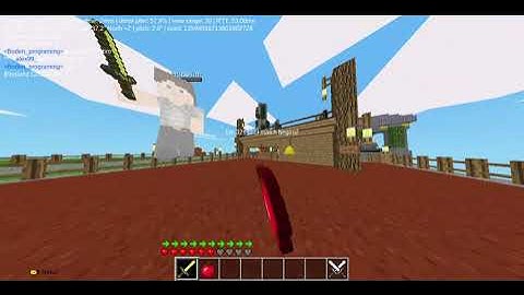 Minetest CTF pvping with all swords in elysium with TheRussian!