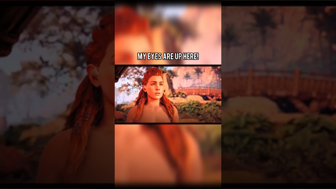 MY EYES ARE UP HERE! 😠 