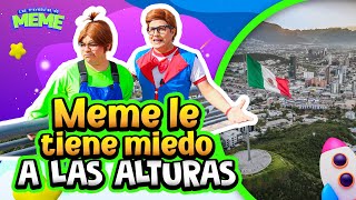 Meme le teme a las alturas | Conocemos la ciudad de las alturas | Meme se enoja con el Dinosaurio