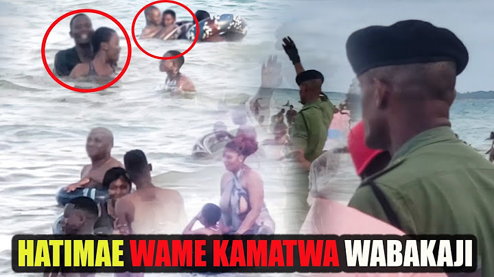 TAZAMA WALE WANAO NYANDUANA KWENYE MAJI BICHI WATIWA MBARONI