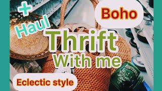 Thrift With me BoHo and eclectic style plus Haul￼