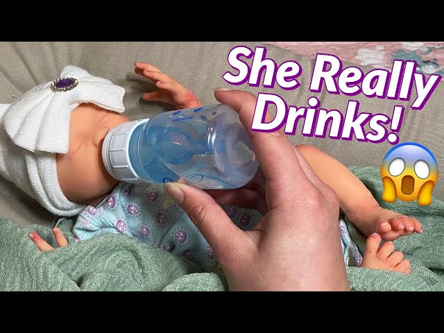 Can Drink Milk Can Pee Silicone Reborn Dolls Soft Full Body Solid