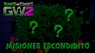 MISIONES ESCONDIDITO | PLANTAS VS ZOMBIES: GW2