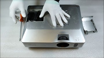 How to replace the projector lamp for DT00911 HITACHI HCP-960X