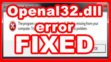 How To Fix "The program can’t start because OpenAL32.dll is missing from your computer" Error