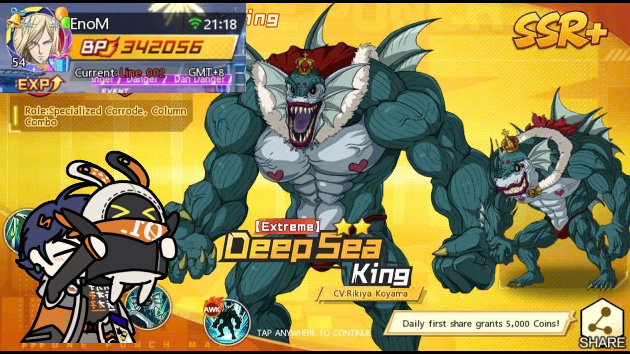 Up Sea King SSR + / One Punch Man The Strongest Sea S744