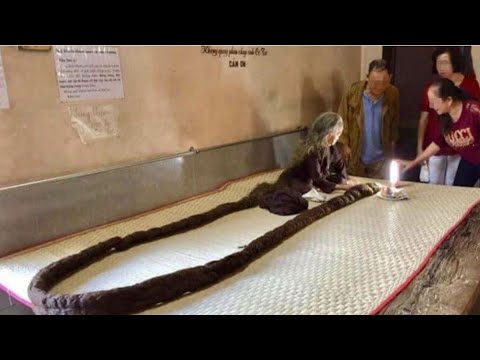 ស្ដ្រីវៀតណាមម្នាក់ ទុកសក់វែងអន្លាយដូចពស់ថ្លាន់ ព្រោះមិនបានកាត់រយៈពេល៦៤ឆ្នាំ ដោយសារតែមូលហេតុនេះ...