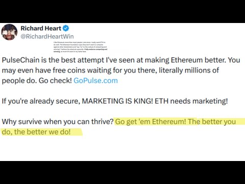 Richard Heart with ANOTHER BULLISH POST! Ethereum, PulseX, 2025...