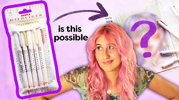 Can I Draw With ONLY Highlighters?!?