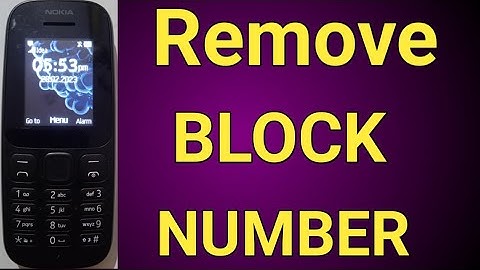 Nokia 105 Blacklist Number kaise hataye/Nokia phone block number Unblock/how to remove black Number