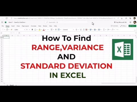 How to Find Range,Variance and Standard Deviation in Excel | Step by Step Guide