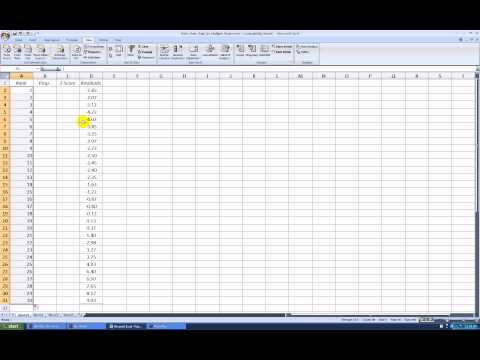 Creating a Normal Probability Plot with Excel 2007