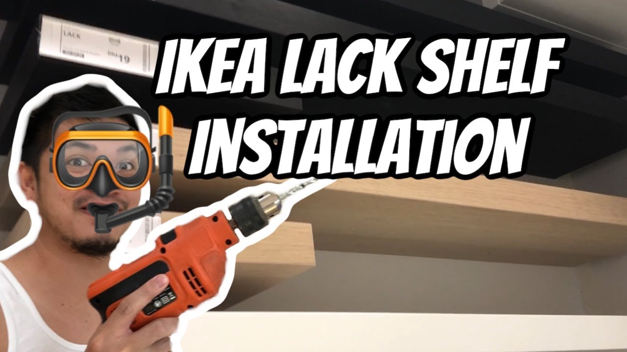 How to Install floating IKEA lack shelf?