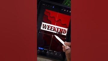 How to create paper cut out effect in procreate #shorts #typography #easydrawing #procreate #ytshort