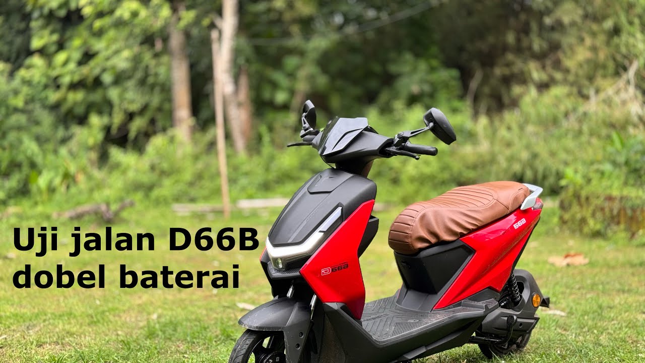 Test jalan U-Winfly D66B Red Ferrari pakai baterai Lithium dan SLA sepeda listrik