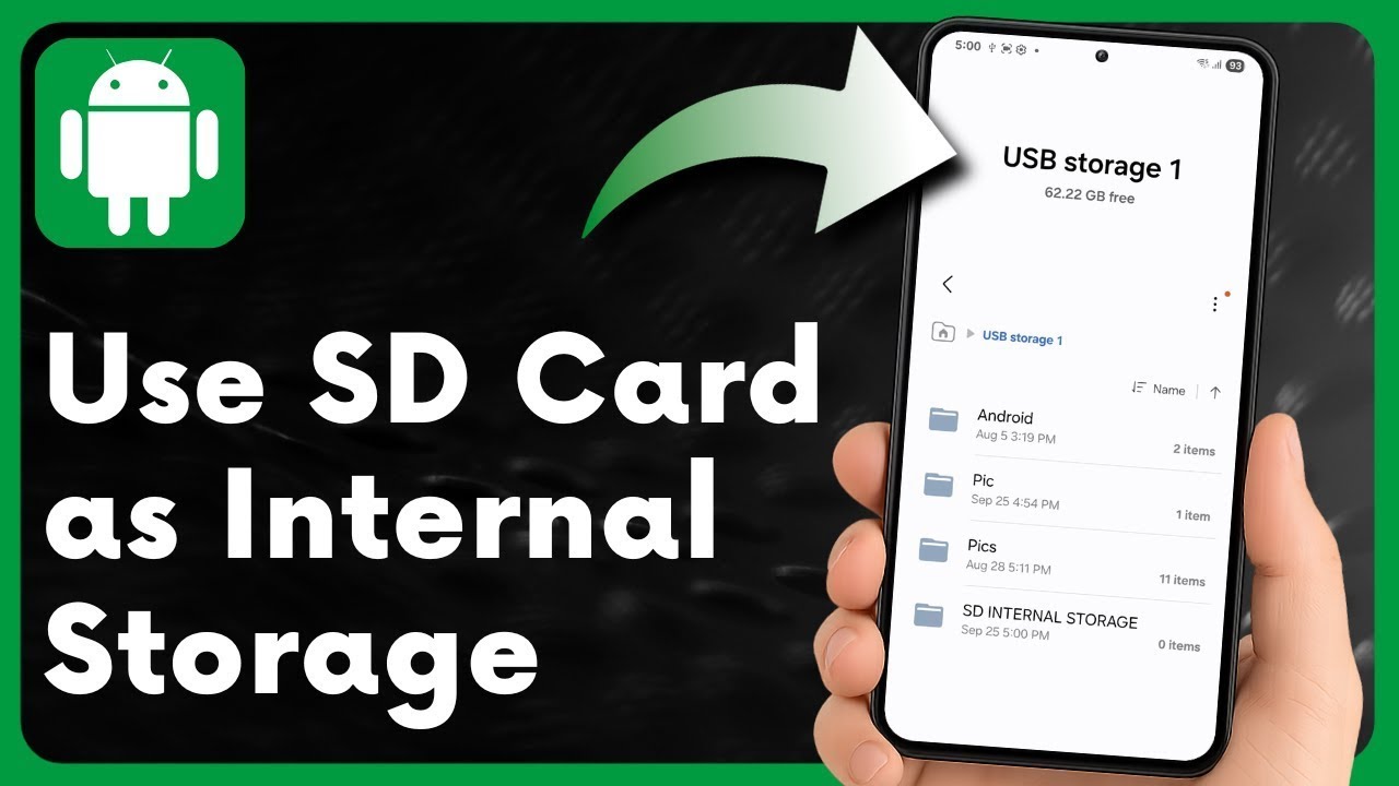Use SD Card as Internal Storage on Android: Adoptable Storage Tutorial ...