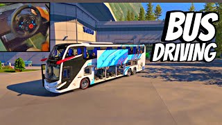 Driving Montenegro Bus 🔥| Euro Truck simulator| Logitech steering 🛞#eurotrucksimulator2